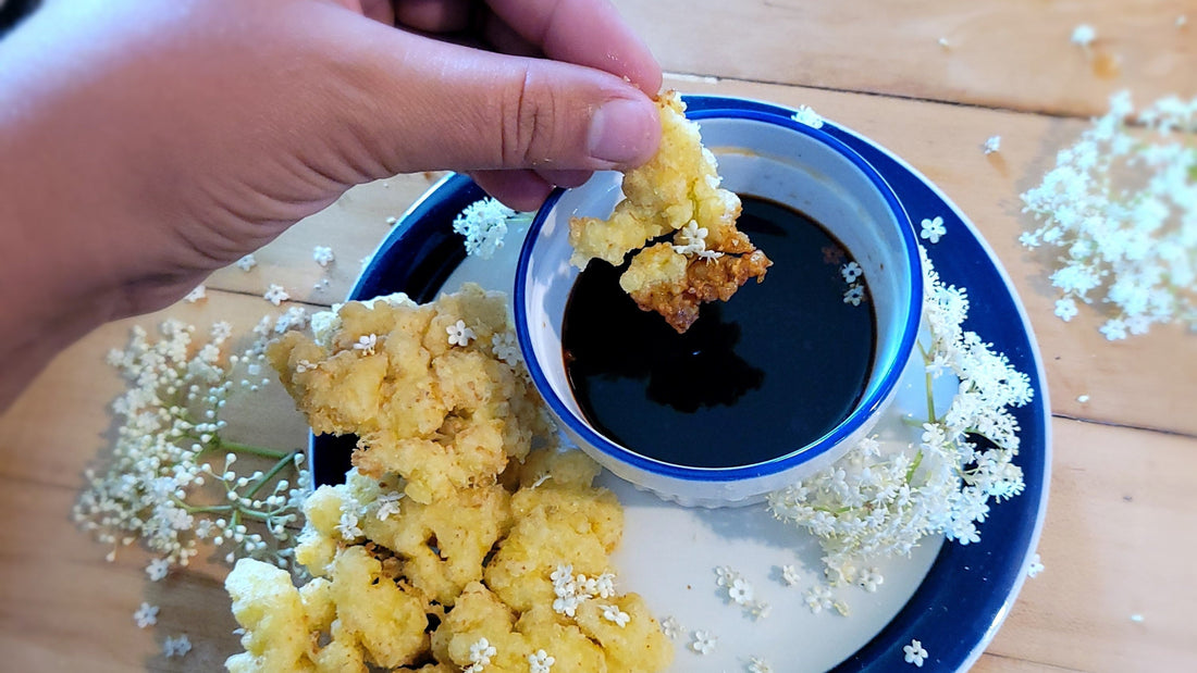 Elderflower Fritters and Tempura