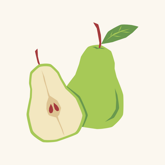 Pear drawing representing Max Red Bartlett Pear
