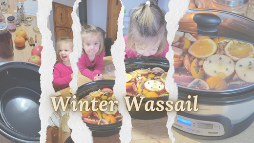 winter wassail making collage