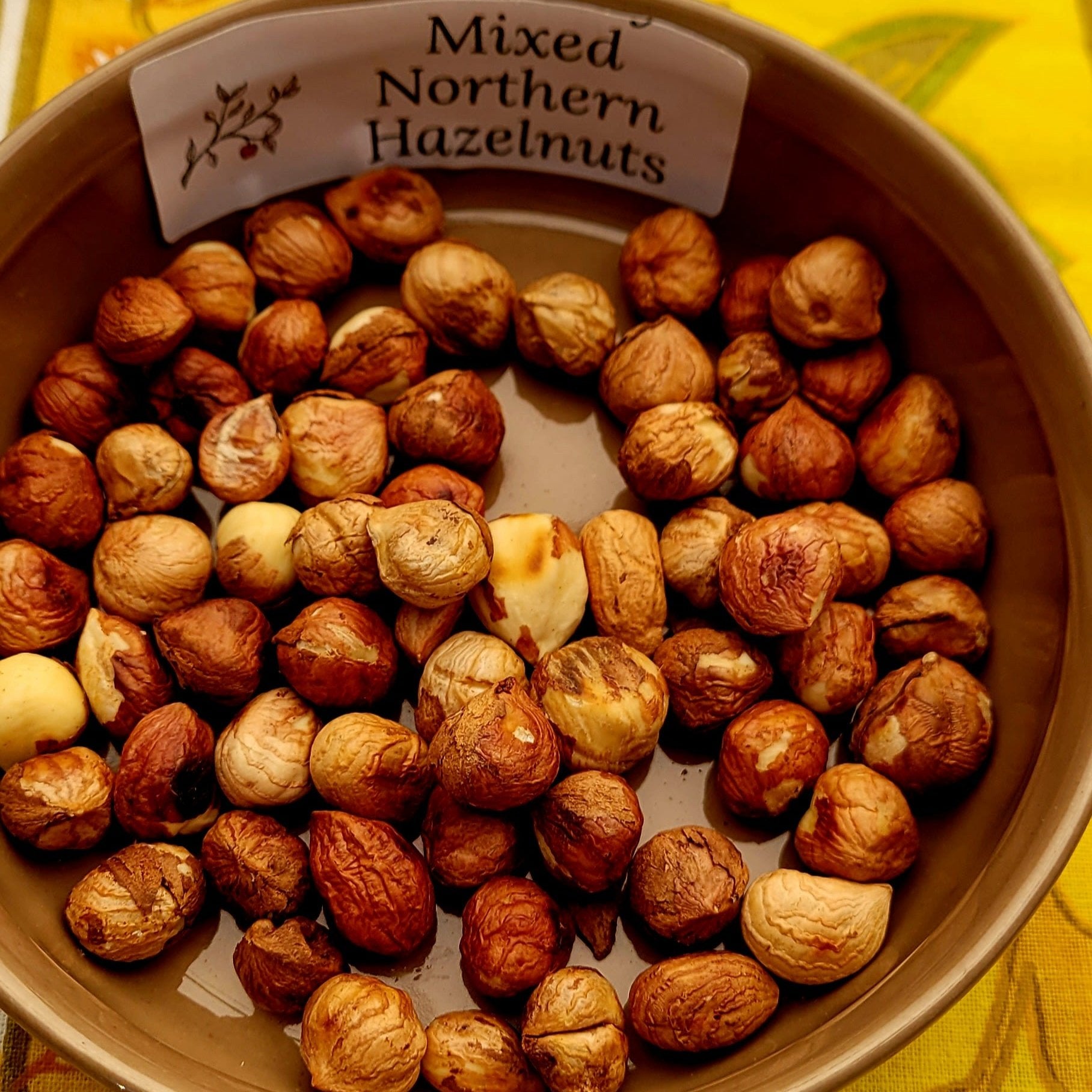 Mixed Northern Hazelnuts in a bowl