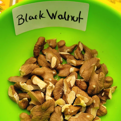 black walnuts in a bowl, grown in canada