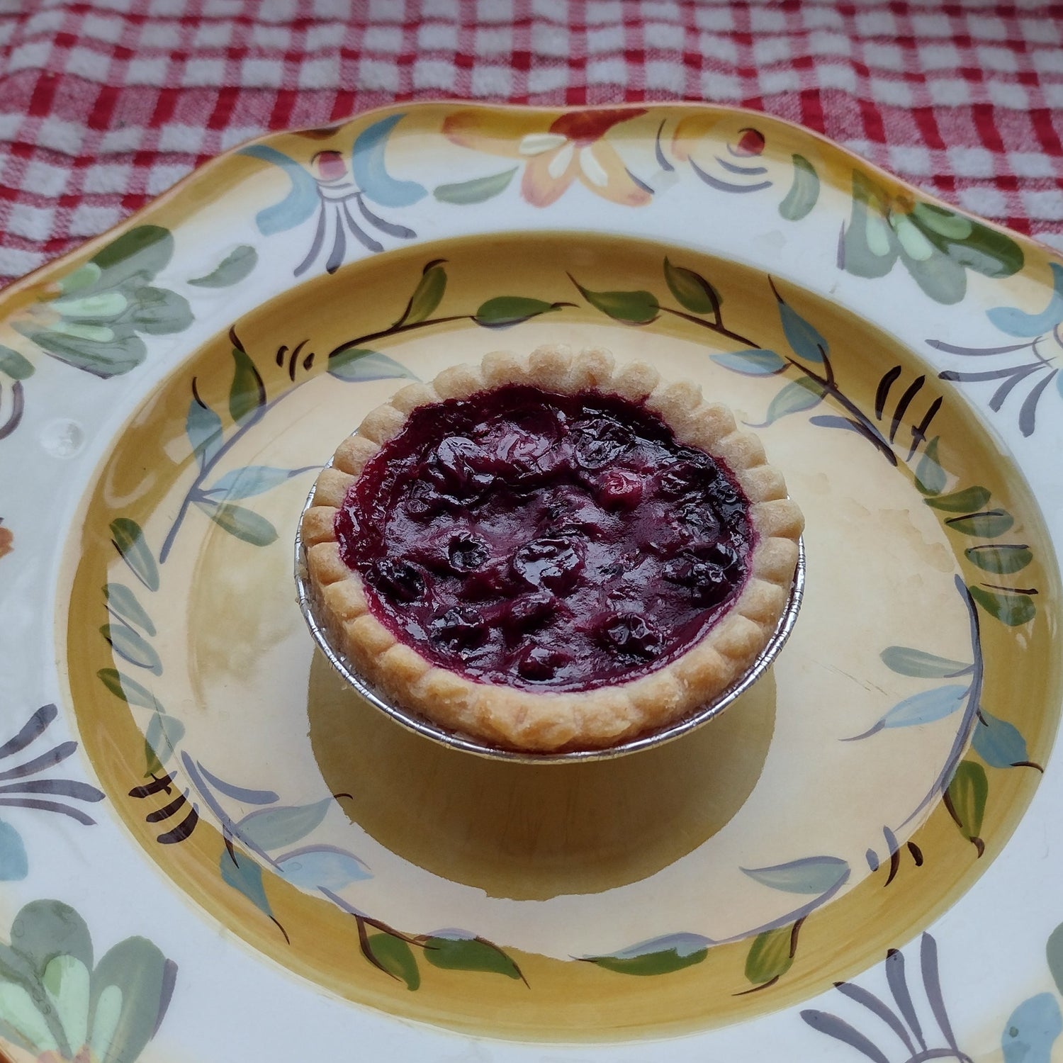 Chandler Highbush Blueberry tart.