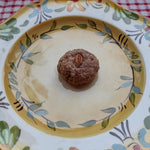 An American Persimmon cookie on a plate.