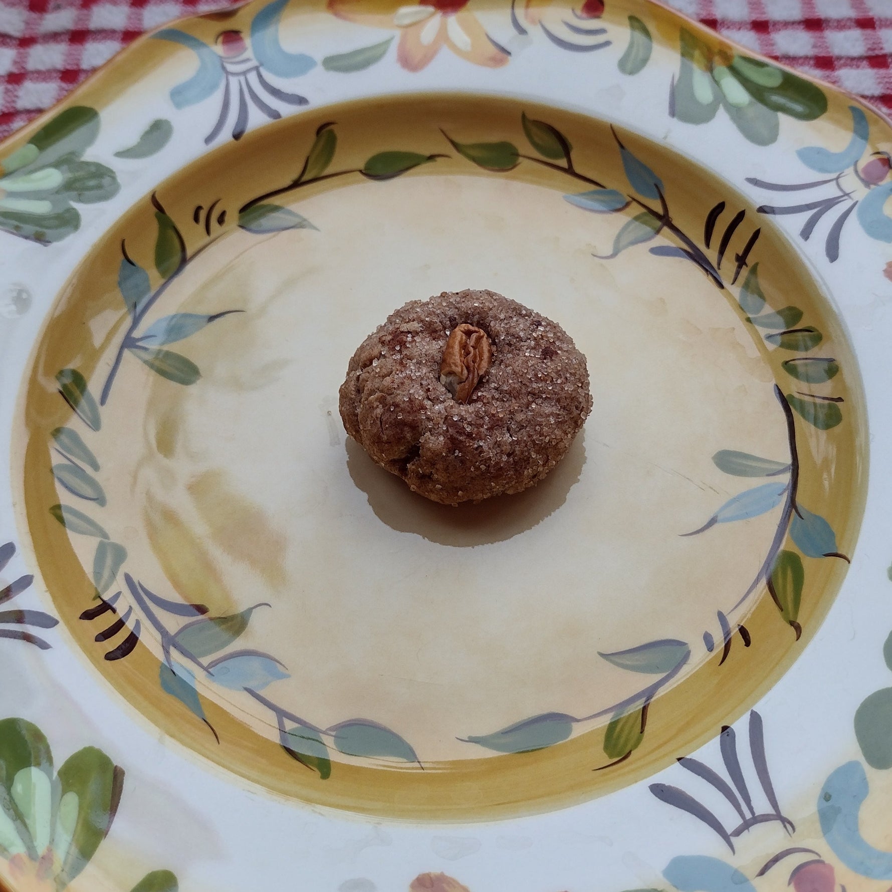 An American Persimmon cookie on a plate.