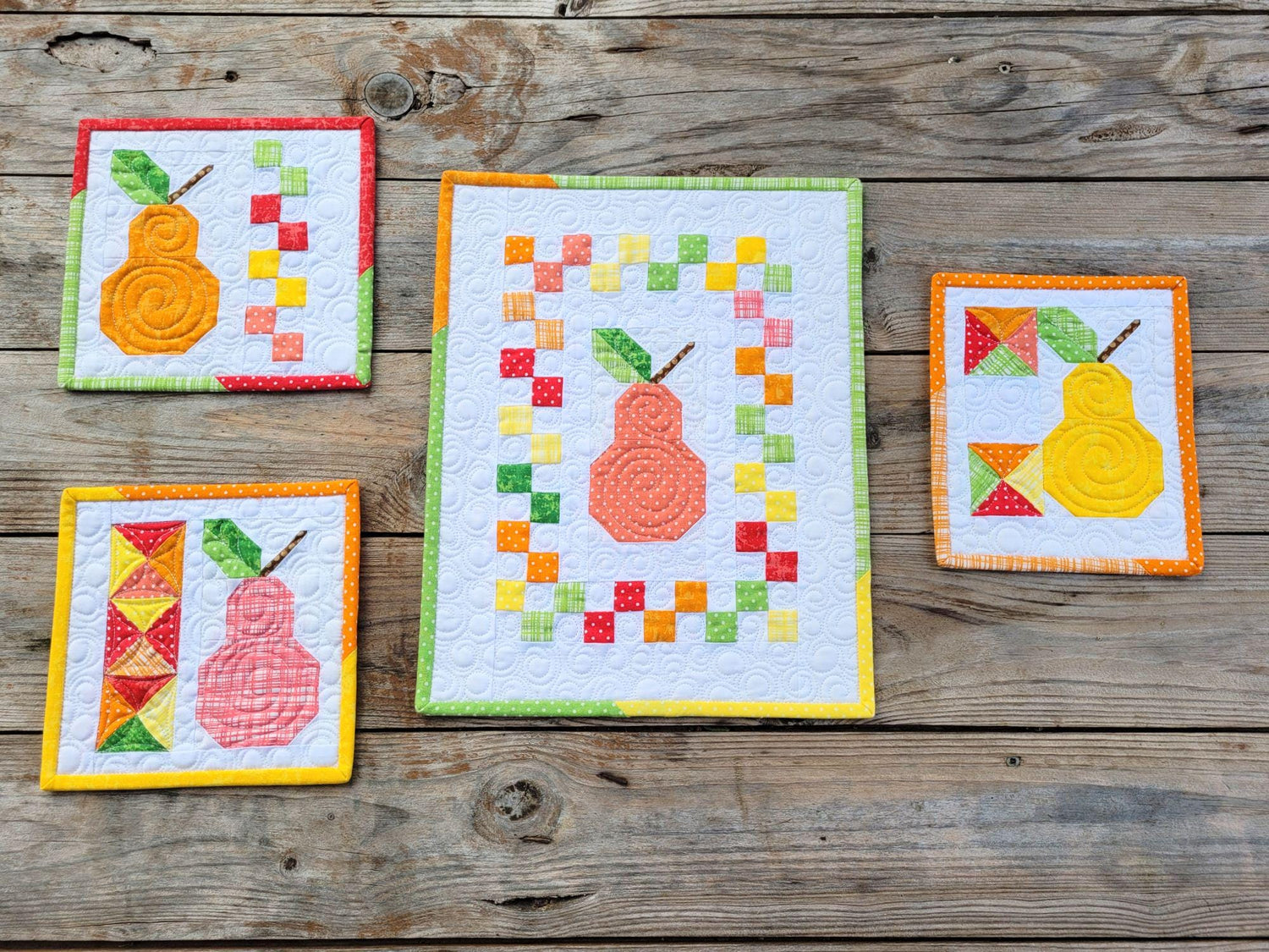 Pear Mini Quilt Set
