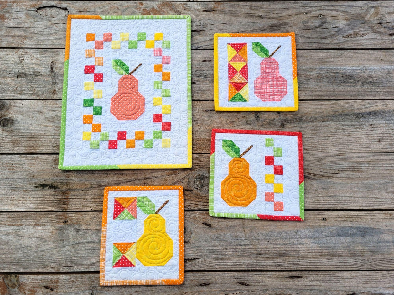 Pear Mini Quilt Set