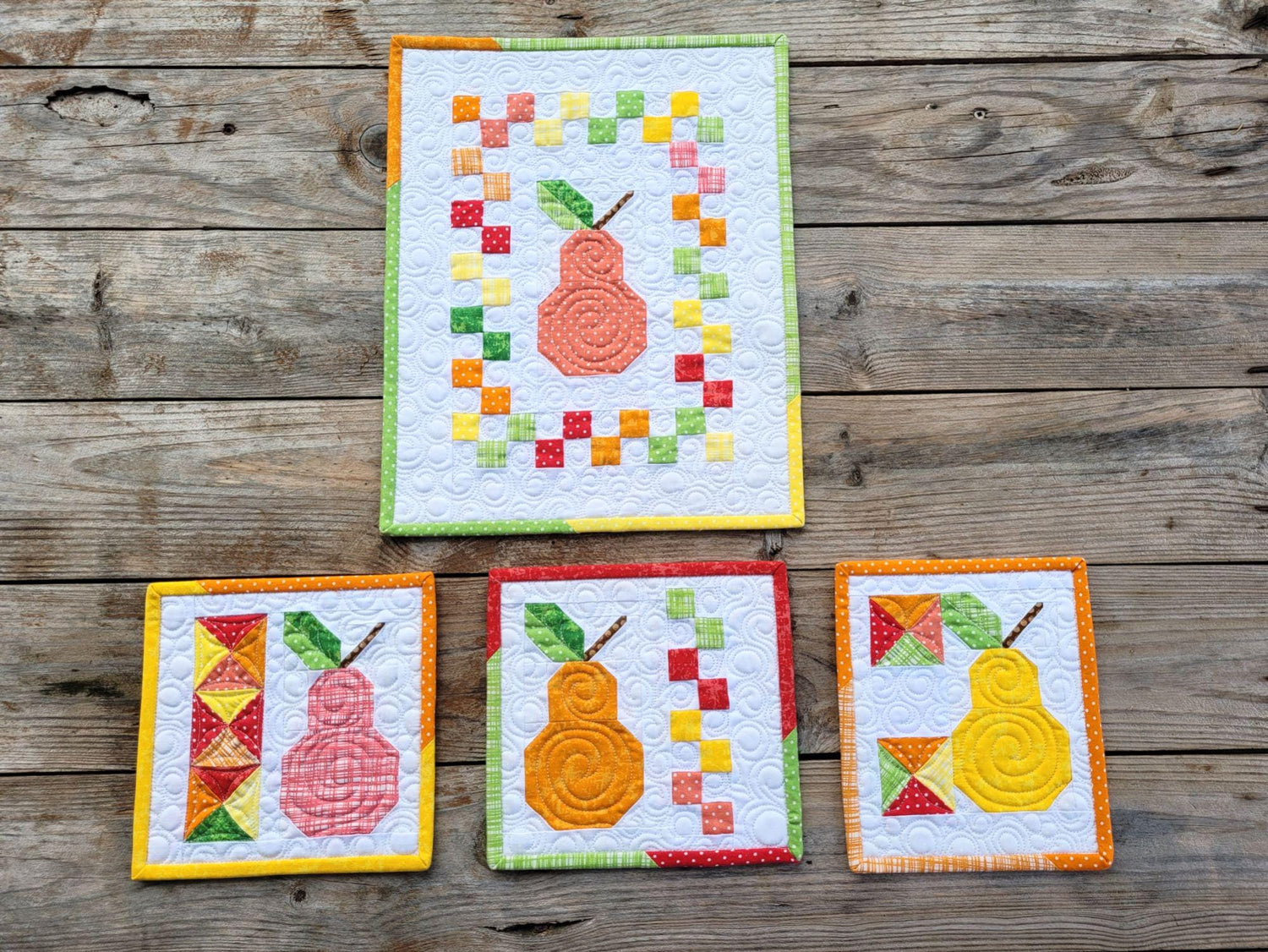 Pear Mini Quilt Set