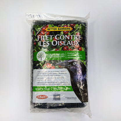 French version of bird netting packaging. 