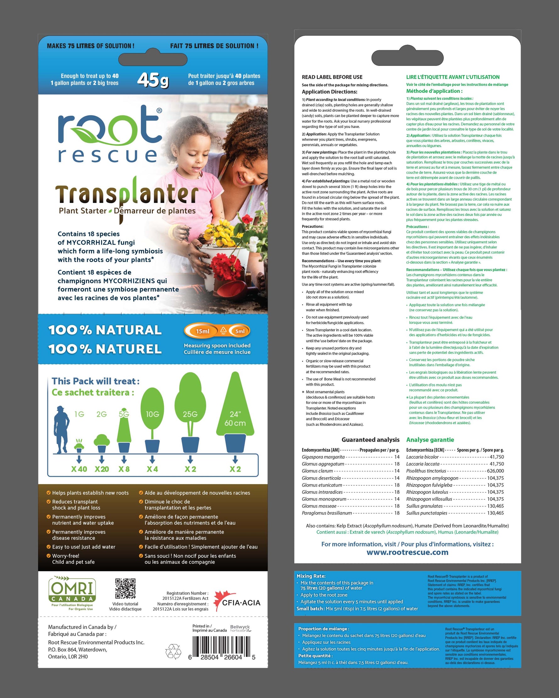 Root Rescue Mycorrhizal Inoculant 45 box view